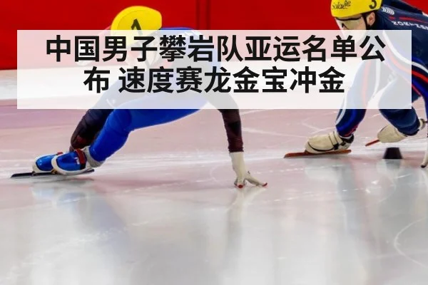 中国男子攀岩队亚运名单公布 速度赛龙金宝冲金